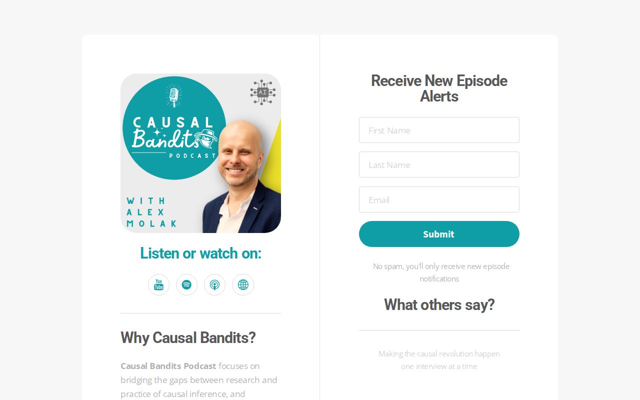 Causal Bandits Podcast